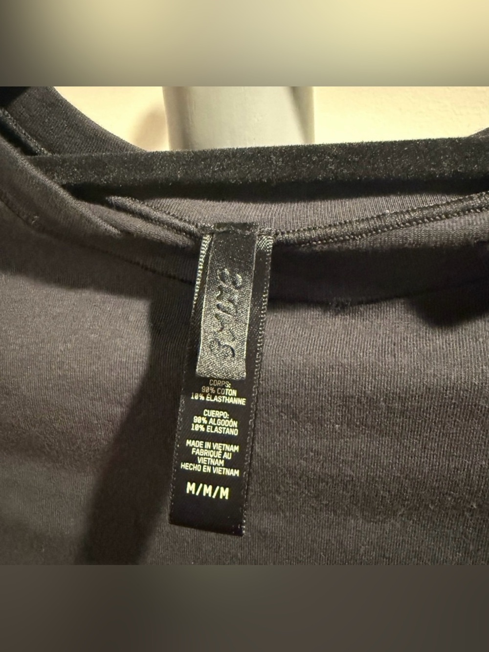 SKIMS -Cotton Jersey Long Sleeve T-Shirt - Picture 3 of 3
